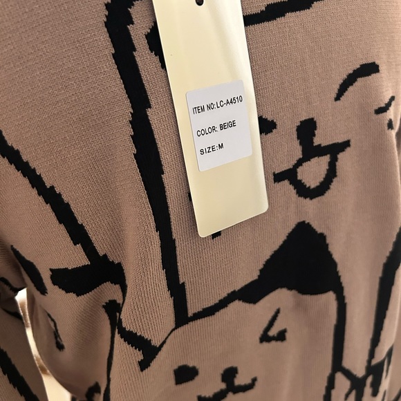 Lizette Collection Cat Sweater NWT! - Picture 3 of 7